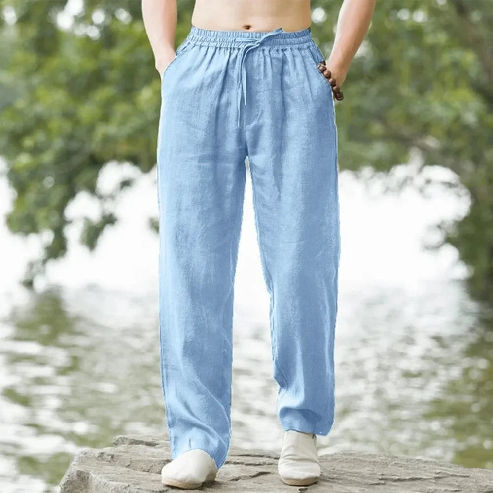 Cotton Linen Beach Joggers